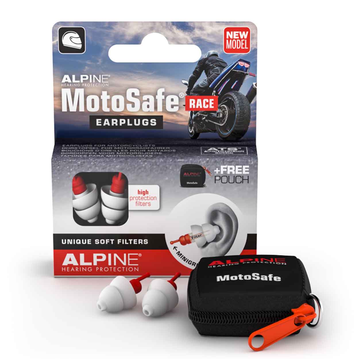 Alpine MotoSafe Race Gehörschutz (1 Paar)