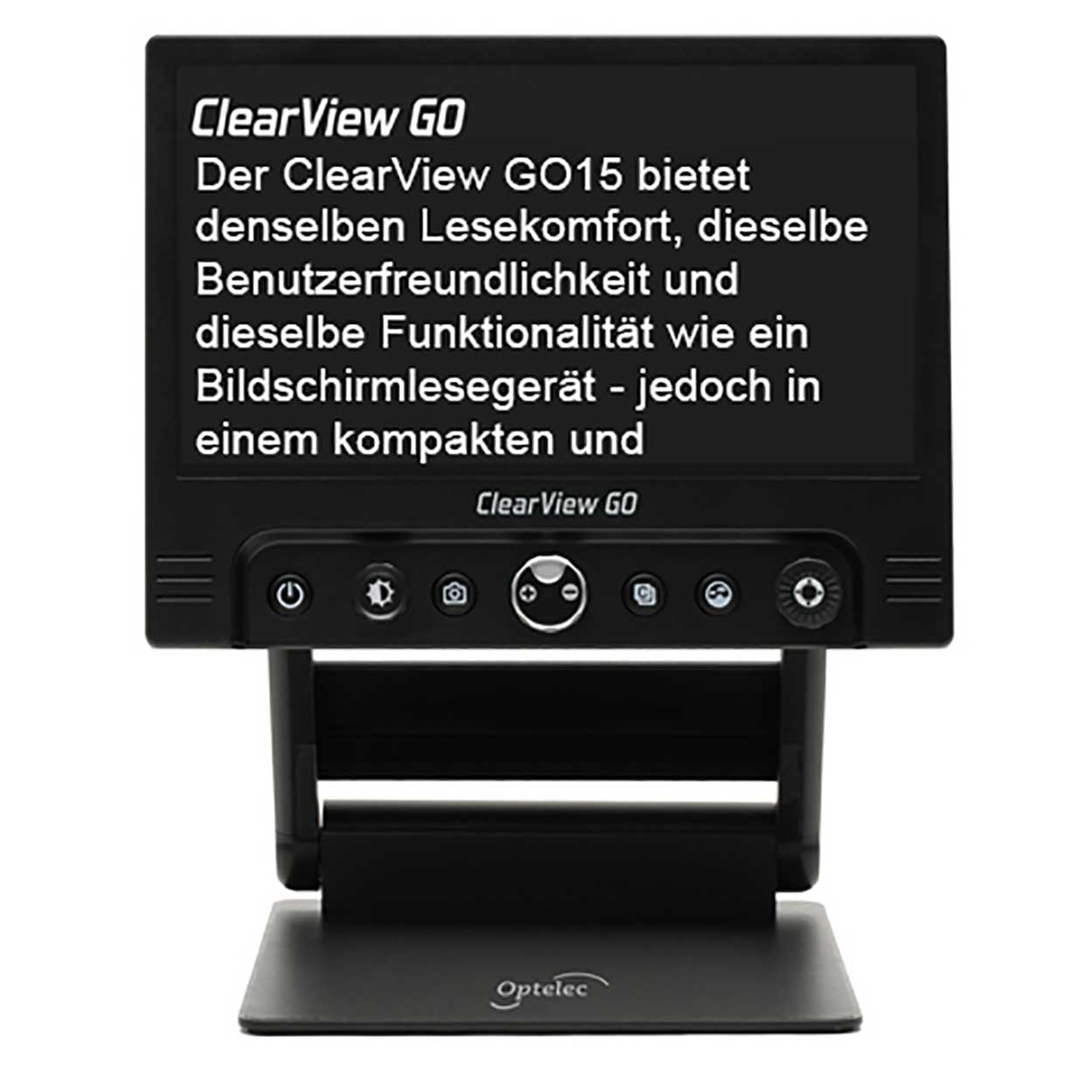 Optelec ClearView Go - mobiles 15 Zoll Bildschirmlesegerät