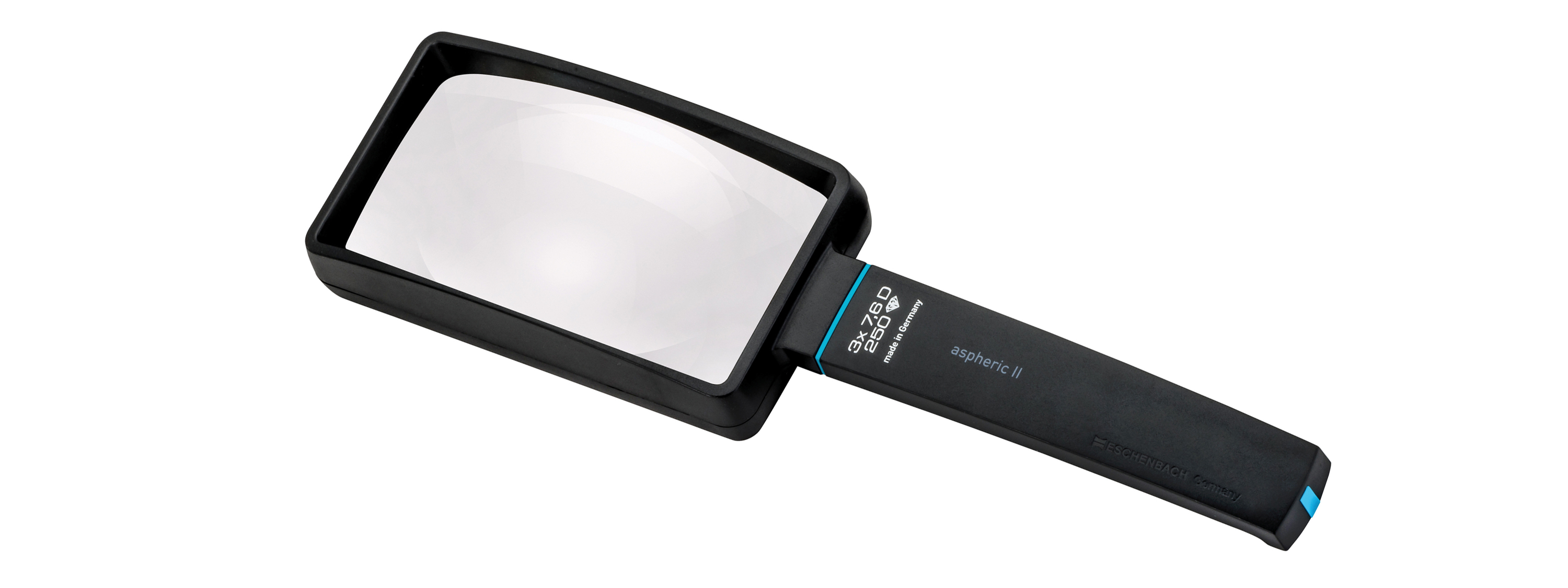 Eschenbach aspheric II Handlupe 7,6D/3x Vergrößerung 100x50mm (2655150)