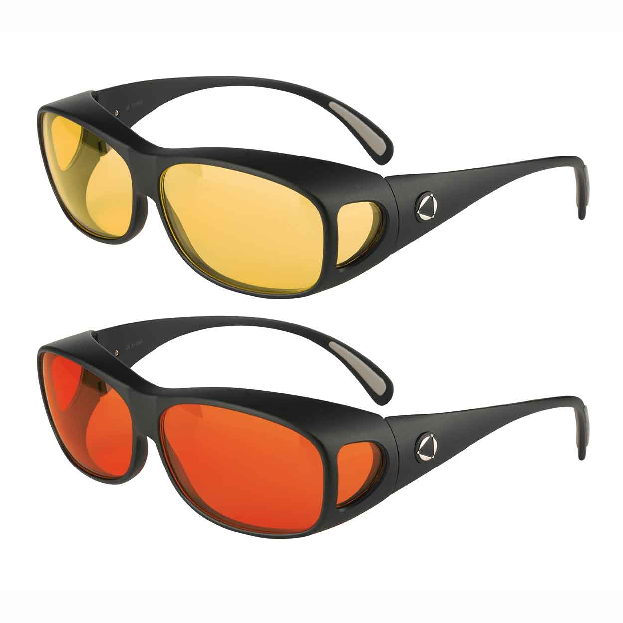 Schweizer-Optik-berzieh-Kantenfilterbrille-Schwarz Schweizer LifeLine Cover Sonnen- / Kantenfilterüberziehbrillen