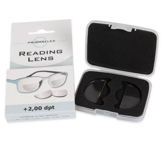 Prismaflex Nahteilsegmente / Leselinsen für Sportbrillen und Taucherbrillen (Paar)