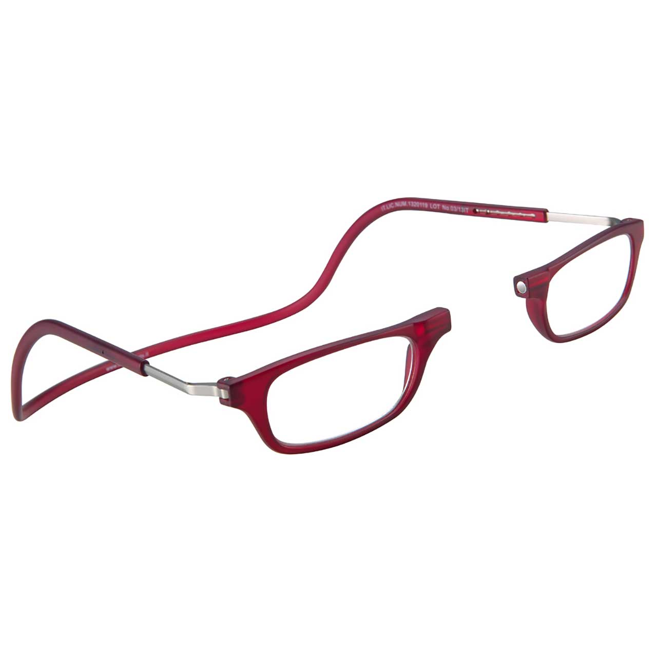 CliC_XL_Frosted_Red CLIC XL Frosted Magnetlesebrille