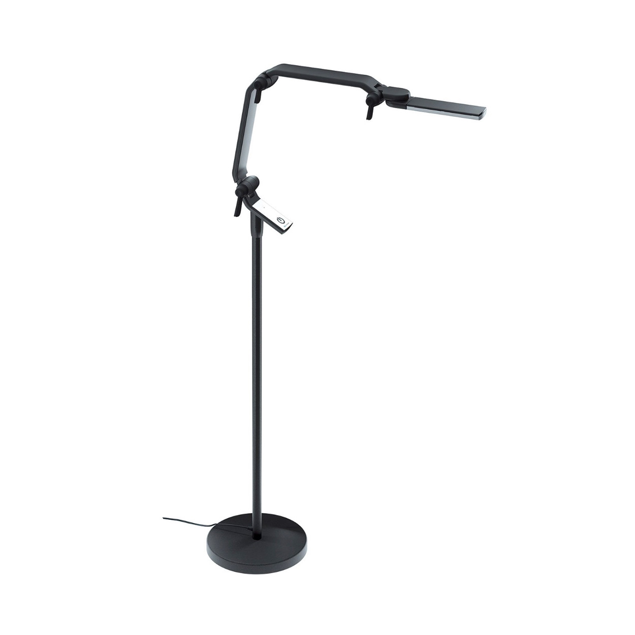 Schweizer-Standlampe-Langer-Arm Schweizer Multilight Pro LED Stand-Leseleuchte m. langem Arm